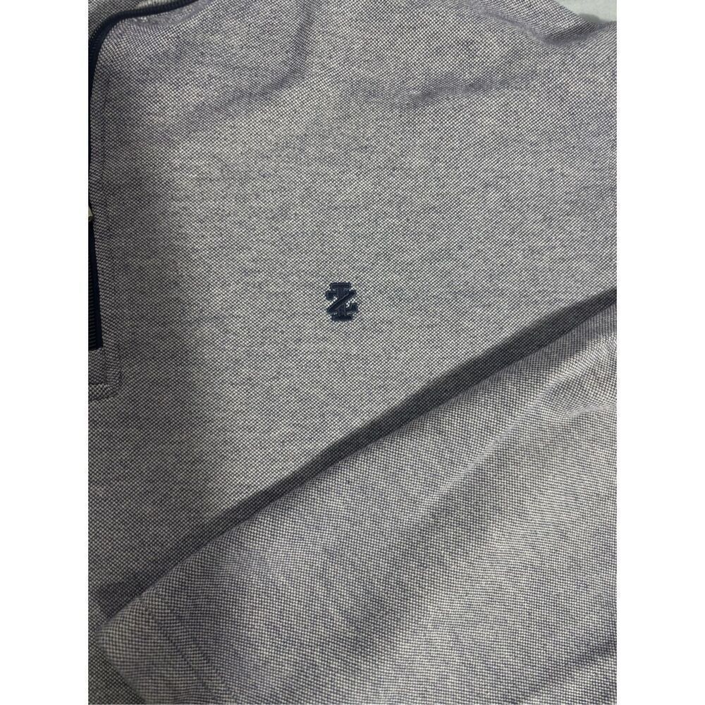 IZOD Sweatshirt Mens 2XL XXL Gray 1/4 Zip Pullover Fleece Golf Stand Collar - Picture 5 of 10